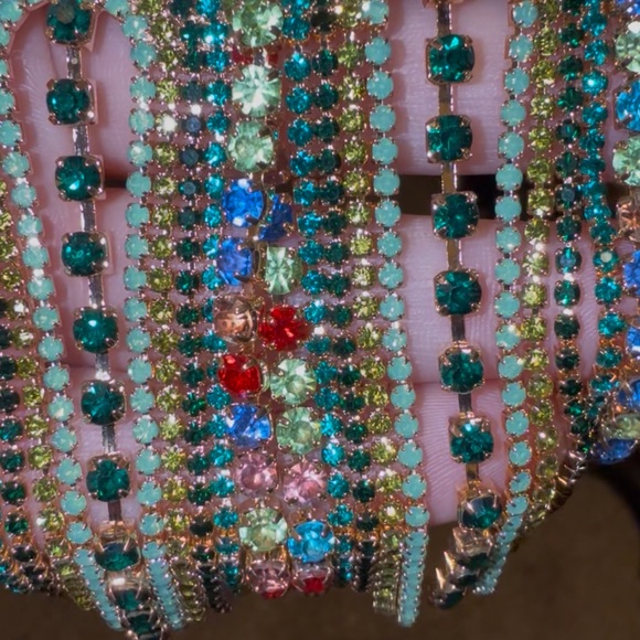 Colorful Beaded Dangle Earrings - Picture 4 of 4